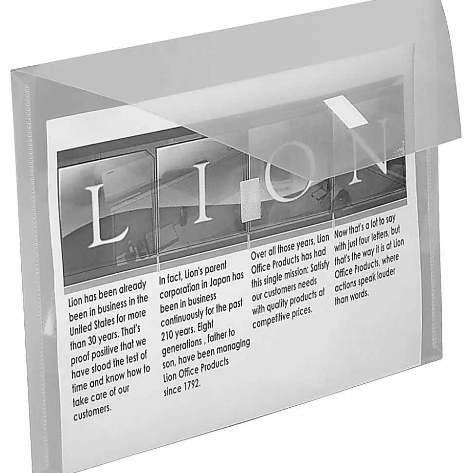 LION Weatherproof Poly Envelope, 8-1/2" x 11"