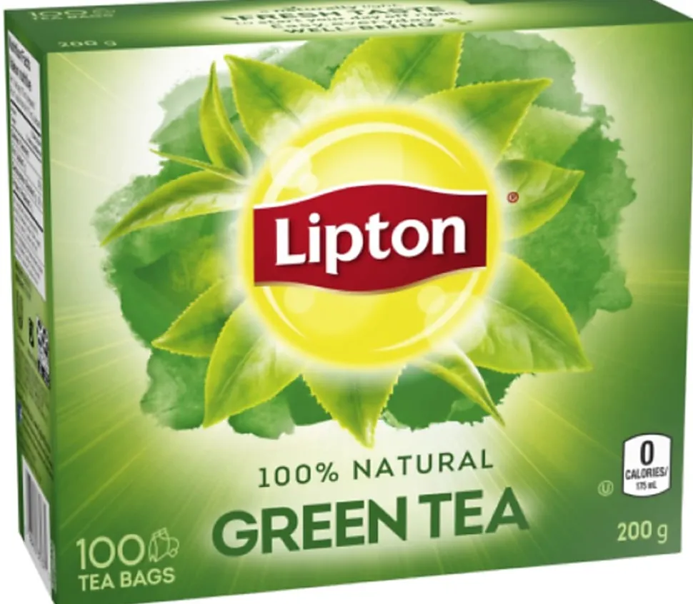 Lipton Green Tea Bags, 7 Oz, Total Qty 100
