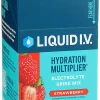 Liquid I.V. Hydration Multiplier Electrolyte Drink Mix, Strawberry, 0.56 Oz, Total Qty 8