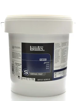Liquitex Professional - Gesso - for acrylic paint, oil paint - titanium white - 1 gal