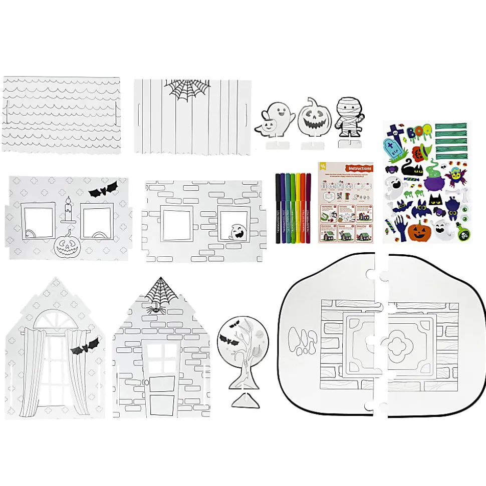 Little Yellow Bicycle® Color & Play Haunted House, Set Of 68 Pieces
