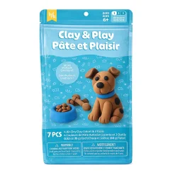 Little Yellow Bicycle Dog Clay & Play Kit, 5-1/2