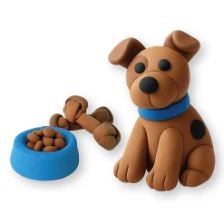 Little Yellow Bicycle Dog Clay & Play Kit, 5-1/2