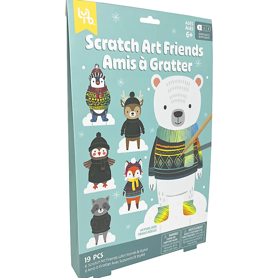Little Yellow Bicycle® Holiday Scratch Art Kit, Friends