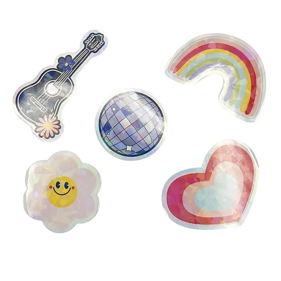 Little Yellow Bicycle® Holographic Stickers, Popstar, Sheet Of 10 Stickers