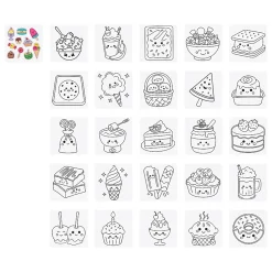 Little Yellow Bicycle® Mini Coloring Book, Eats & Treats