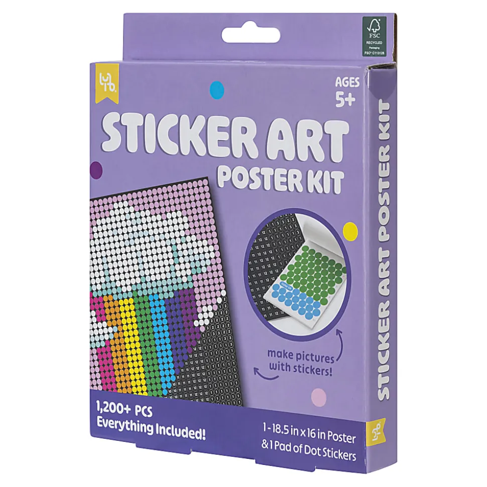 Little Yellow Bicycle® Rainbow Sticker Art Poster Kit