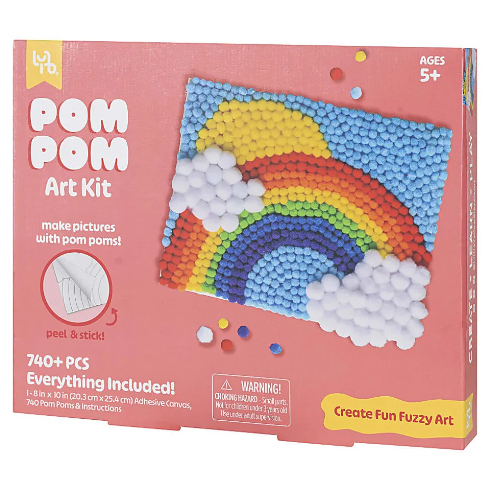 Little Yellow Bicycle® Rainbow Pom Art Kit