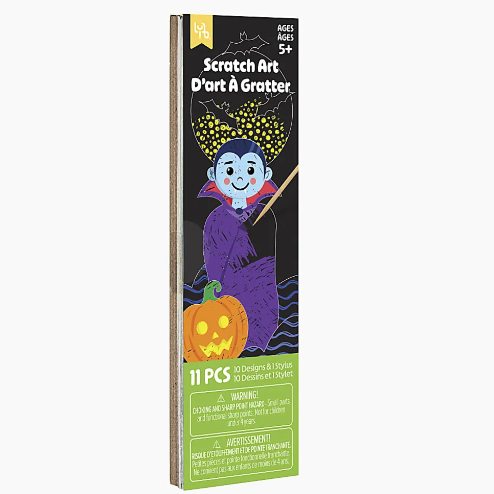 Little Yellow Bicycle Scratch Art Bookmarks, Vampire, Set Of 11 Pieces