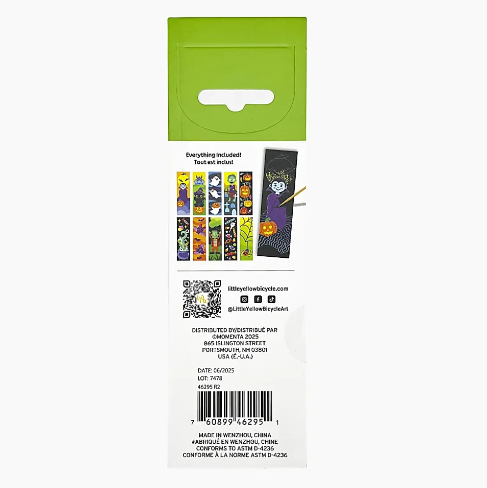 Little Yellow Bicycle Scratch Art Bookmarks, Vampire, Set Of 11 Pieces