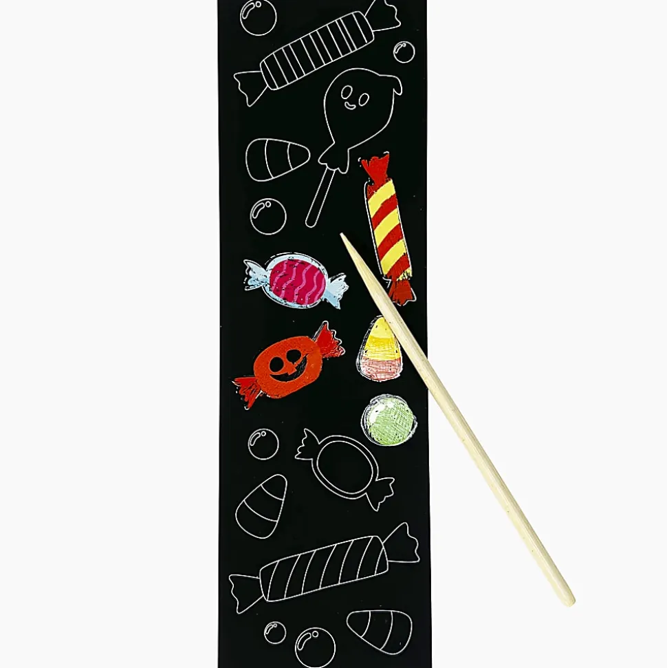 Little Yellow Bicycle Scratch Art Bookmarks, Vampire, Set Of 11 Pieces