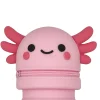 Little Yellow Bicycle® Silicone Pencil Case, Axolotl, 2-3/4" x 9", Pink