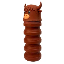Little Yellow Bicycle® Silicone Pencil Case, Highland Cow, 2-3/4