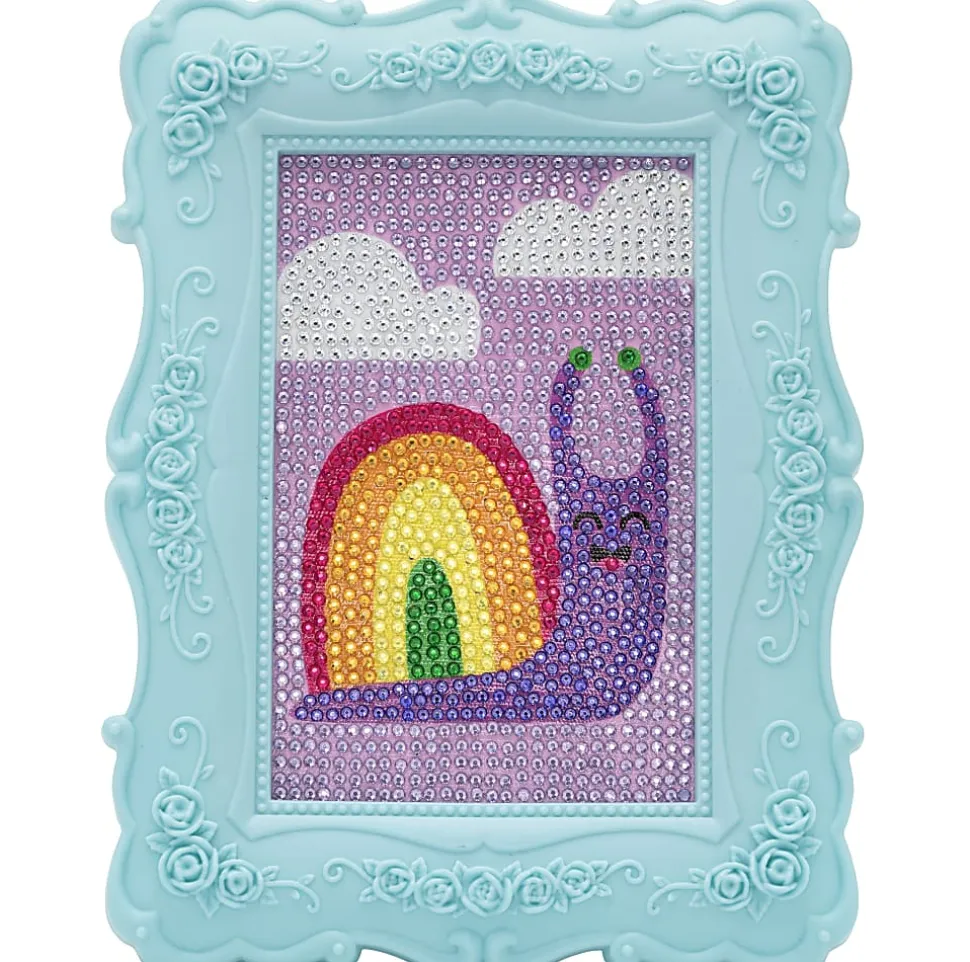 Little Yellow Bicycle Snail Framed Gem Art Kit, 10-1/4" x 7", Total Qty 1