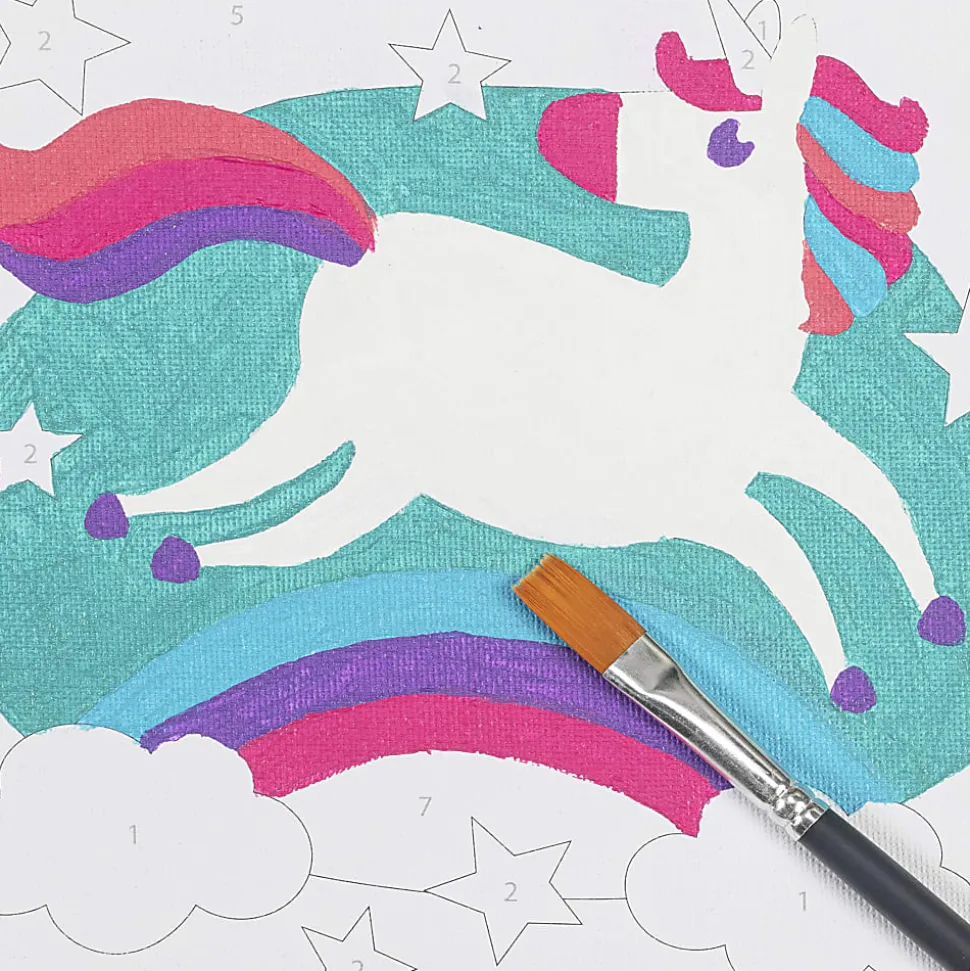 Little Yellow Bicycle® Unicorn Paint-by-Number Kit