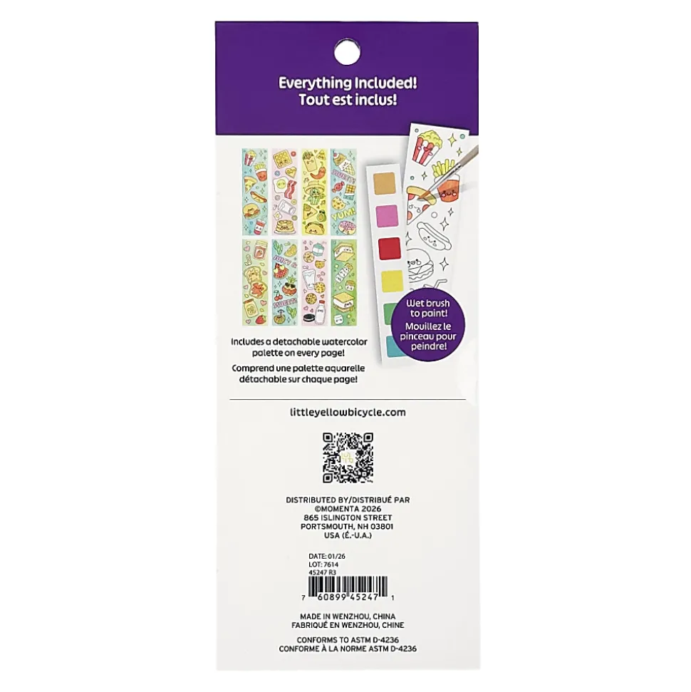 Little Yellow Bicycle® Watercolor Bookmark Kit, Fun Food