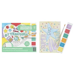 Little Yellow Bicycle® Watercolor Postcard Pad Set, #1 Teacher