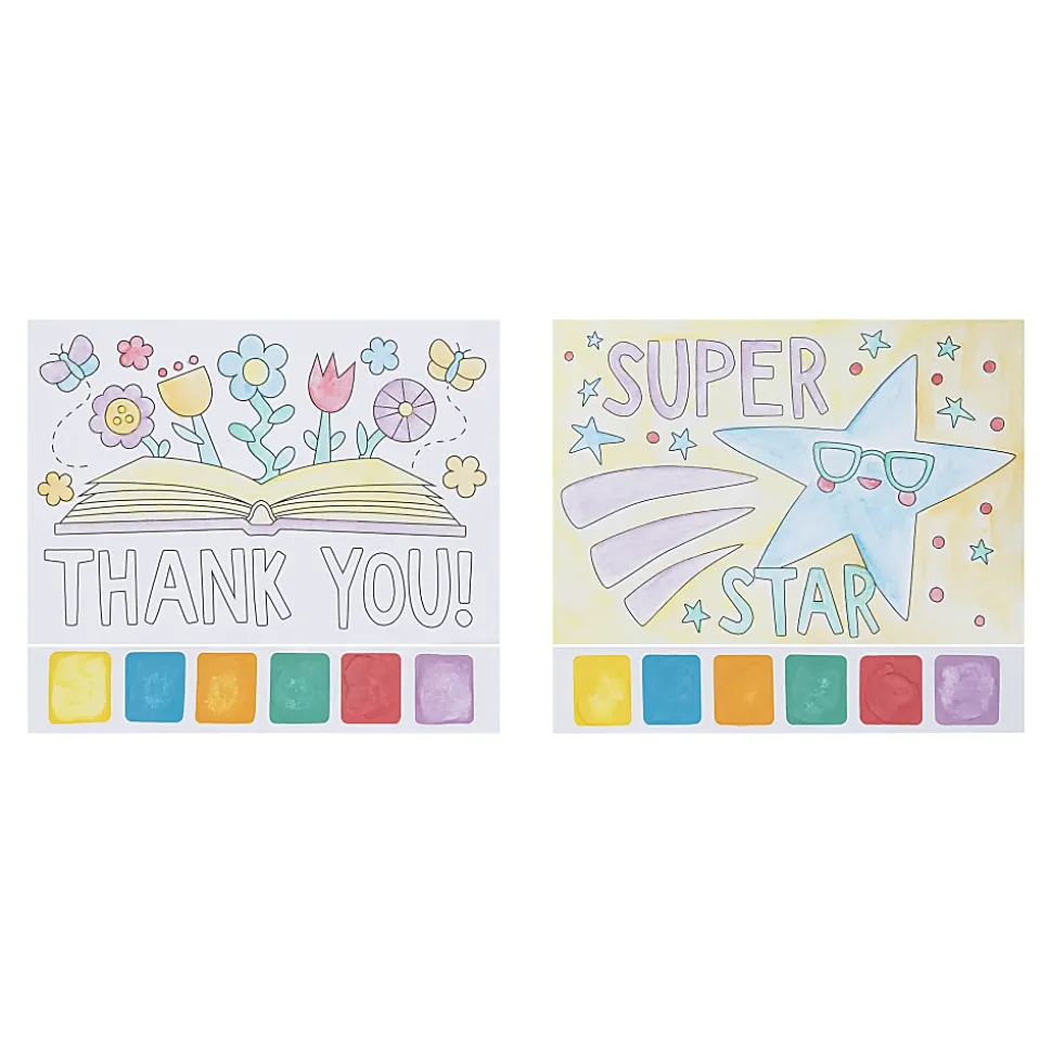 Little Yellow Bicycle® Watercolor Postcard Pad Set, #1 Teacher
