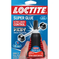 LoctiteĀ® Ultra Liquid Control Super Glue, 0.14 oz, Dries Clear