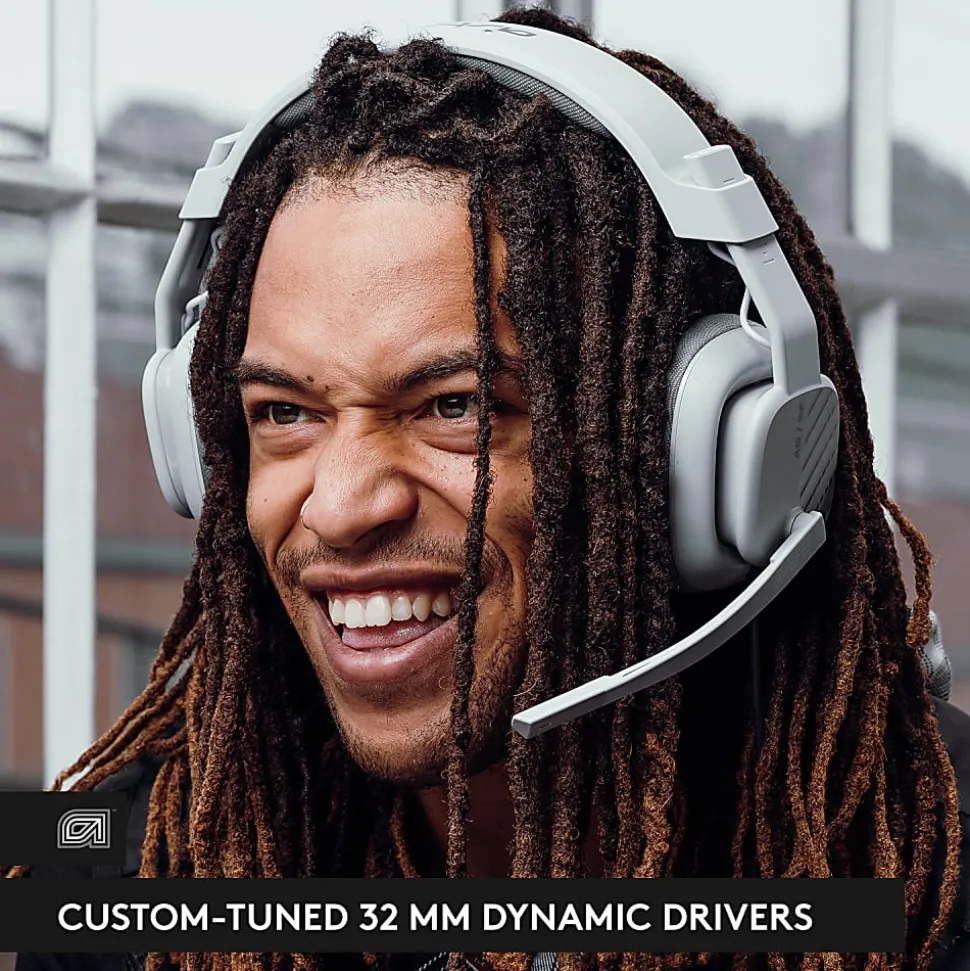 Logitech® ASTRO A10 Gen 2 Wired Gaming Headset, Gray