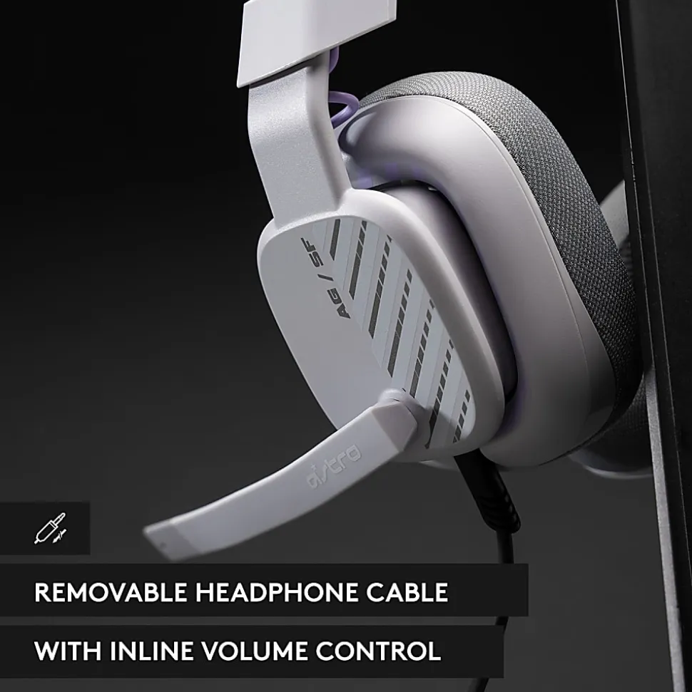 Logitech® ASTRO A10 Gen 2 Wired Gaming Headset, Gray