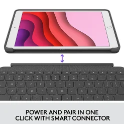 Logitech Combo Touch Keyboard/Cover Case iPad (7th Generation), iPad (9th Generation), iPad (8th Generation) Tablet - 920009608
