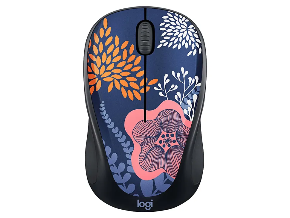 Logitech® Design Collection Limited Edition Wireless Mouse, Forest Floral