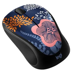 Logitech® Design Collection Limited Edition Wireless Mouse, Forest Floral