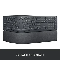 Logitech ERGO K860 Wireless Ergonomic Keyboard - Split Keyboard, Wrist Rest, Natural Typing, Stain-Resistant Fabric