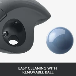 Logitech ERGO M575 Wireless Trackball Mouse, Black