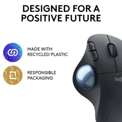 Logitech ERGO M575 Wireless Trackball Mouse, Black
