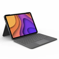 Logitech® Folio Touch Keyboard/Cover Case For Apple® iPad Air (4th Gen), iPad Air (5th Generation) Tablet, Oxford Gray