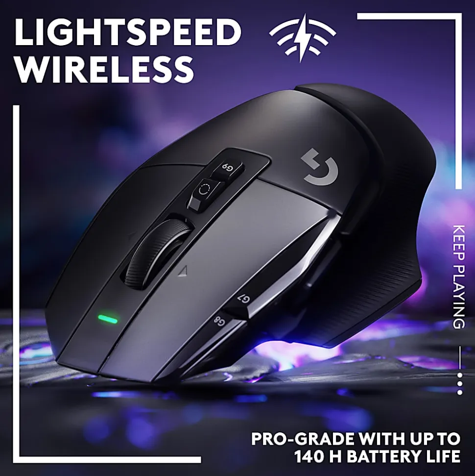 Logitech G LIGHTSPEED G502 X Gaming Mouse - Optical - Wireless - Black - USB - 25600 dpi - Scroll Wheel