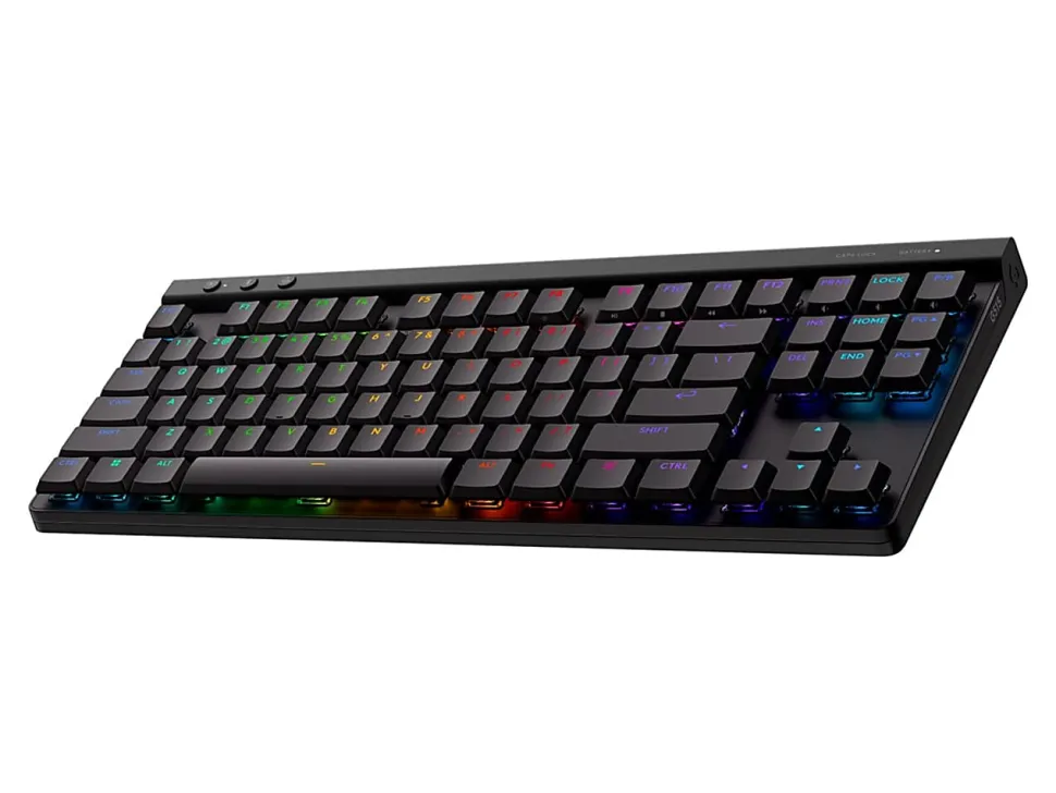 Logitech G515 LIGHTSPEED TKL Low Profile Wireless Gaming Keyboard, LIGHTSYNC RGB, PBT Keycaps, Tactile (Brown) Mechanical Switches - 920012423
