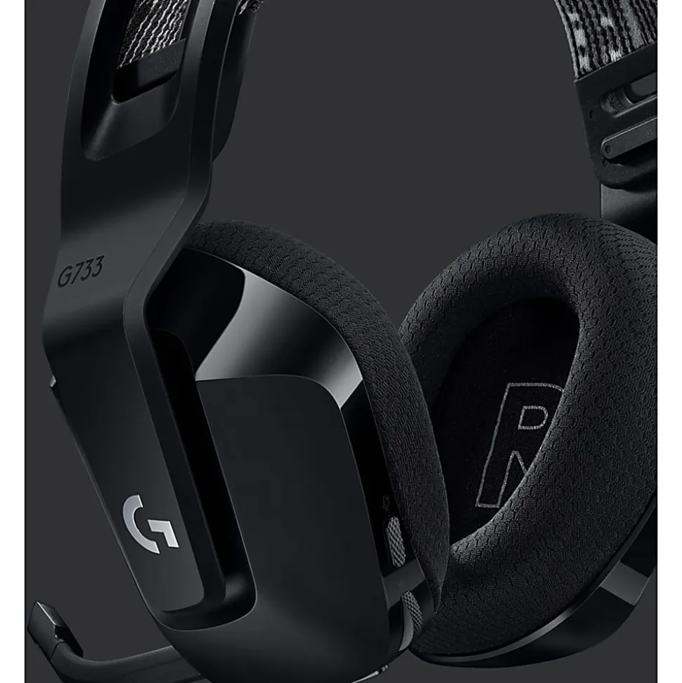 Logitech G733 Lightspeed Wireless RGB Gaming Headset - Stereo - Wireless - 65.6 ft - 5 Kilo Ohm - 20 Hz to 20 kHz - 981000863