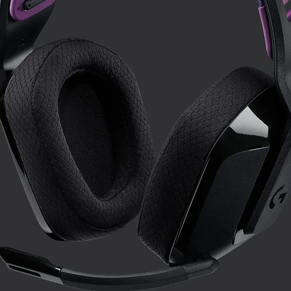 Logitech G535 Lightspeed Wireless Gaming Headset - Lightweight On-Ear Headphones, Compatible with PC, PS4, PS5, USB Rechargeable - Black