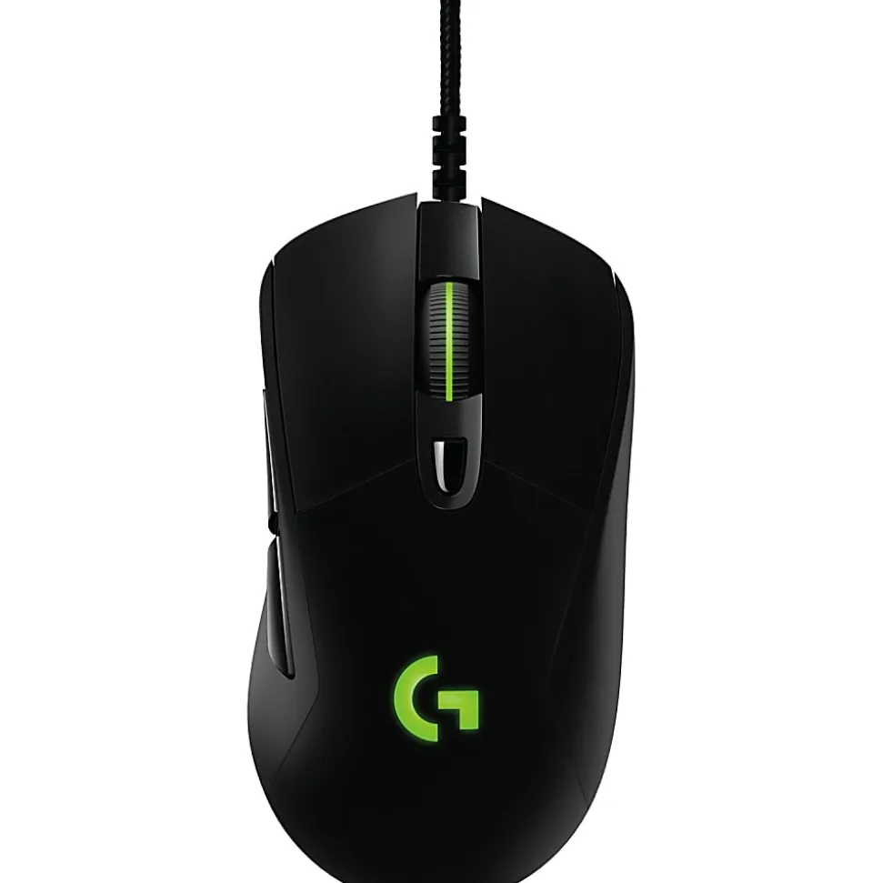Logitech® G403 Prodigy Gaming Mouse, Black/Blue, 910-004796