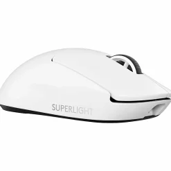 Logitech G PRO X Superlight 2 Lightspeed Gaming Mouse - Opto-mechanical - Wireless - Rechargeable - White - 910006636