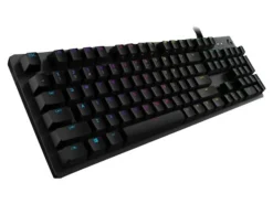 Logitech G512 RGB Mechanical Gaming Keyboard, GX Blue, USB Passthrough  - USB 2.0 Interface - English - Windows - Carbon - 920-008936