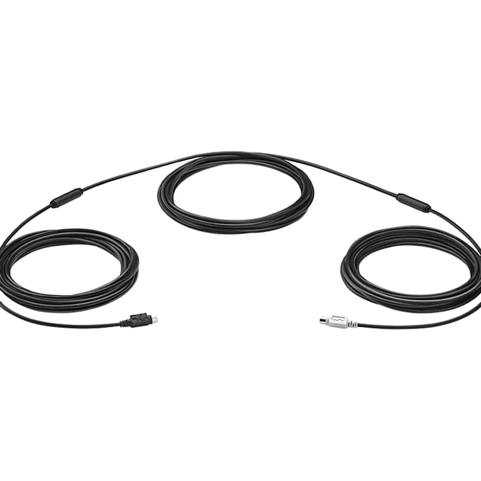 Logitech® Group Mini-DIN Data Transfer Cable, 49.21', Black