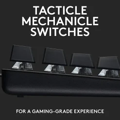 Logitech® G413 SE Mechanical Gaming Keyboard, Black Aluminum