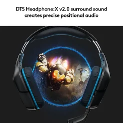 Logitech® G432 7.1 Surround Sound Over-The-Ear Wired Gaming Headset, Black, 981-000769