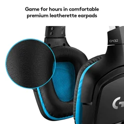 Logitech® G432 7.1 Surround Sound Over-The-Ear Wired Gaming Headset, Black, 981-000769
