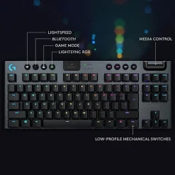 Logitech G915 TKL Tenkeyless Lightspeed Wireless RGB Mechanical Gaming Keyboard - Wireless Connectivity - 920009512