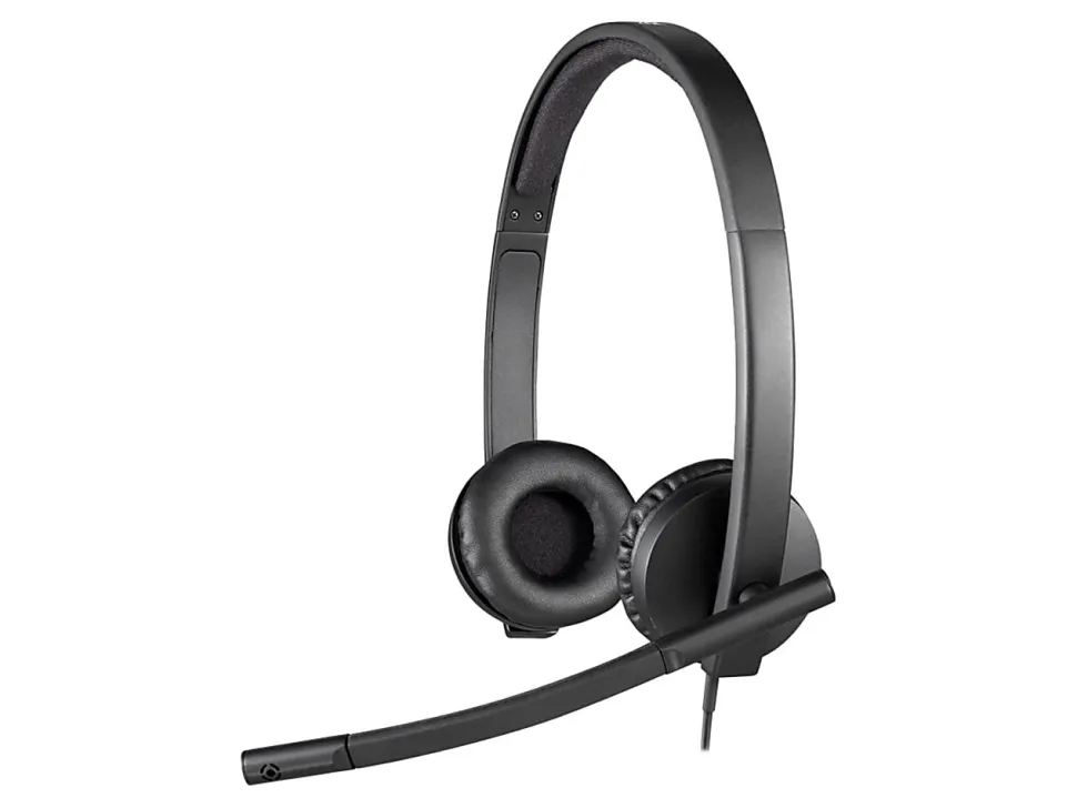 Logitech® H570E USB Stereo Headset, Black