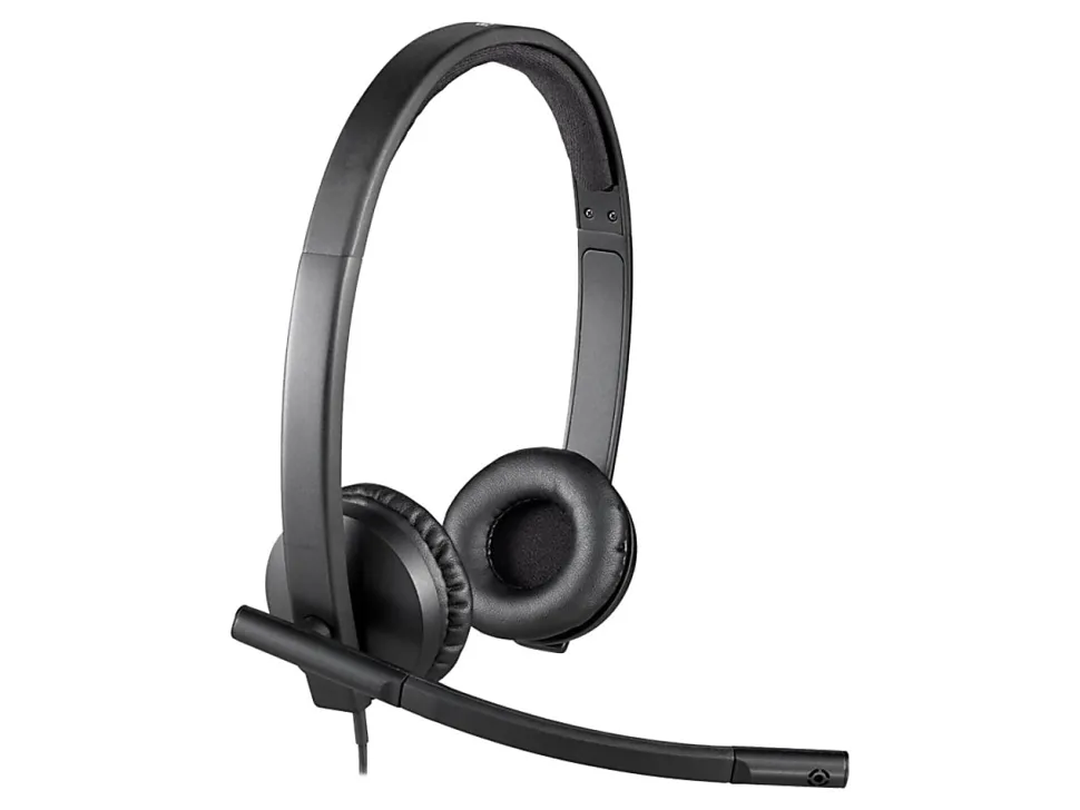 Logitech® H570E USB Stereo Headset, Black