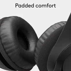 Logitech H390 On-Ear USB Headset with Noise-Cancelling Mic, Black