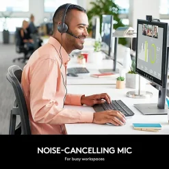 Logitech® H340 USB Headset, Black