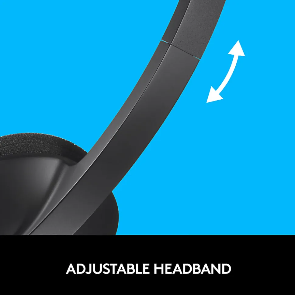Logitech® H340 USB Headset, Black