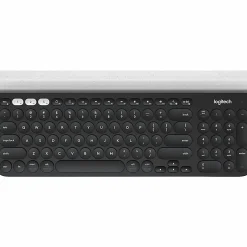Logitech® K780 Multi-Device Wireless Keyboard, Full Size, Black/White, 920-008149